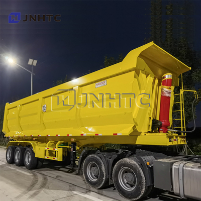 1/6 3 άξονας 4 Tipper αξόνων δευτερεύοντα οπίσθια ρυμουλκά απορρίψεων τρακτέρ με τον υδραυλικό κύλινδρο