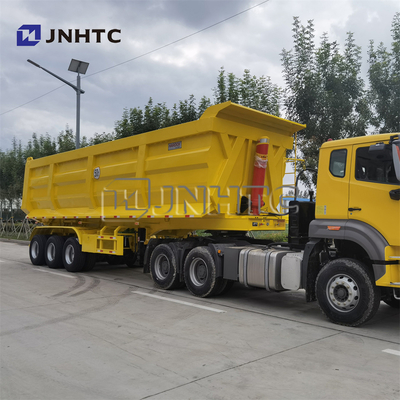 1/6 3 άξονας 4 Tipper αξόνων δευτερεύοντα οπίσθια ρυμουλκά απορρίψεων τρακτέρ με τον υδραυλικό κύλινδρο