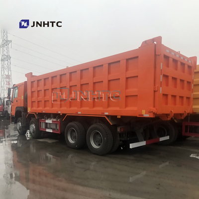 Tipper εκφορτωτών φορτηγών απορρίψεων HOWO 371hp 8X4 30cbm βαρέων καθηκόντων εφαρμοσμένη μηχανική κατασκευής φορτηγών
