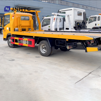 HOWO 4x2 ελαφρύ καθήκοντος 5-10TON εμπορικό φορτηγό Wrecker φορτίου φορτηγών επίπεδης βάσης
