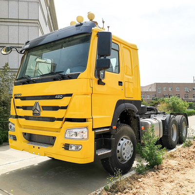 επικεφαλής φορτηγό τρακτέρ Sinotruk 371hp φορτηγών τρακτέρ 10wheels Howo