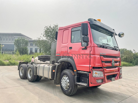 6x4 3,5 ίντσα Euro2 Sinotruk Howo 371 φορτηγό 10 τρακτέρ κυλά το επικεφαλής τρακτέρ