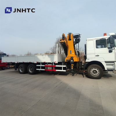 Shacman 8x4 F3000 12 τόνοι τοποθετημένων φορτηγό γερανών 4 ευθύς βραχίονας 12 ρόδα