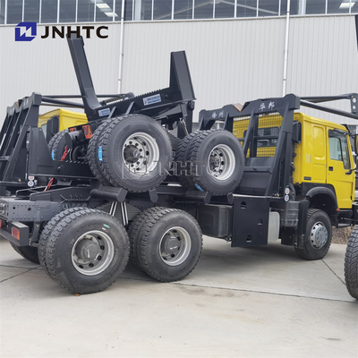 Ξύλινο κούτσουρο που φέρνει 6x4 πρωταρχικό - τύπος καυσίμων diesel φορτηγών μετακινούμενων