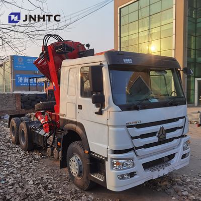 371hp τηλεσκοπικές ρόδες Sinotruk HOWO 6x4 40t 10 φορτηγών γερανών 8 τόνων