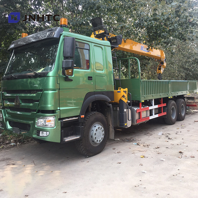 10 ρόδες 371hp ευθύ φορτηγό Sinotruk HOWO 6x4 γερανών βραχιόνων 10 τόνου