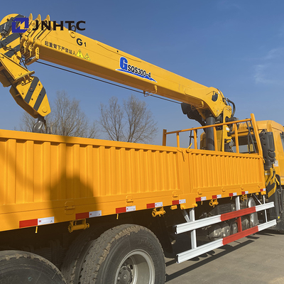 6x4 ευθύ φορτίο τοποθετημένο φορτηγό Shacman H3000 F3000 X3000 γερανών βραχιόνων