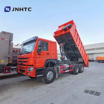 6x4 Sinotruk Howo 10 ευρο- ΙΙ εκπομπή φορτηγών απορρίψεων πολυασχόλων 371hp