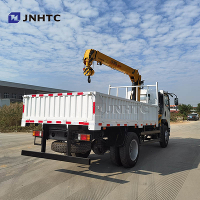 Sinotruk Howo Homan 6 φορτηγό φορτίου ροδών 4x2 Dropside με το γερανό 3.2t