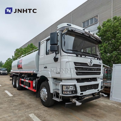 Shacman F3000 φορτηγό δεξαμενής νερού 6X4 255HP Αλουμινίου κράμα δεξαμενή νερού Σπρινκλερ φορτηγό