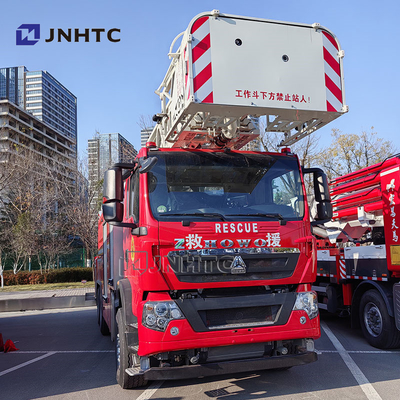 Προσαρμοσμένο 6x4 οδήγηση 32 μέτρα ύψος εργασίας Αεροπεδική σκάλα Πυροσβεστικό φορτηγό για διάσωση υψηλών κτιρίων