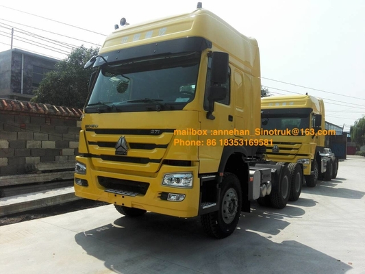 Hw79 φορτηγό 3 τρακτέρ Sinotruk Howo7 καμπινών δεξί Drive κοιμώμεών 6x4 371hp