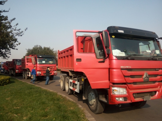 Tipper Howo Sinotruk μέση ανύψωση 6x4 φορτηγών 336hp 18M3 με 10 ρόδες Lhd Euro2