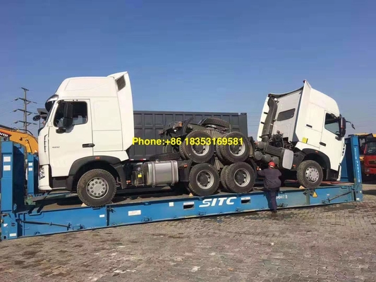 10 φορτηγό τρακτέρ ροδών Euro2 420hp Howo 6x4
