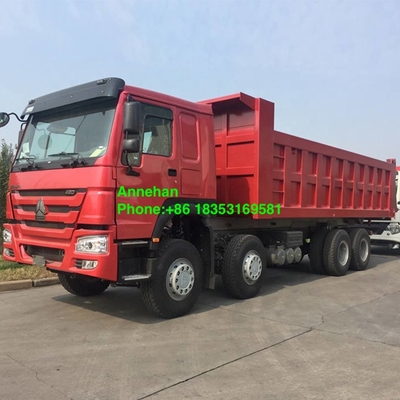 12 φορτηγό απορρίψεων Sinotruk Howo 8x4 καμπινών ροδών Euro2 HW76