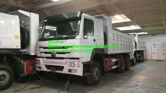 371hp 10 βαρέων καθηκόντων φορτηγό απορρίψεων ροδών 6x4 με το αριστερό Drive