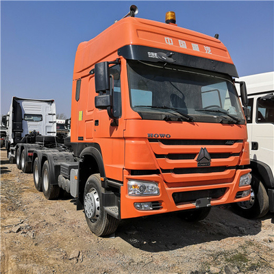 Πορτοκαλί Howo Sinotruk 371 επικεφαλής φορτηγό ZZ4257V3241V ρυμουλκών