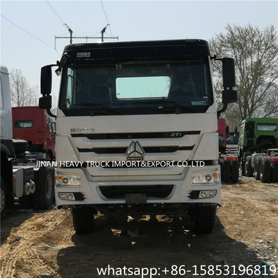 6 επικεφαλής διπλοί άξονες 4x2 380hp τρακτέρ howo φορτίου ροδών