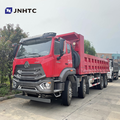 Το Sinotruk HOHAN 8x4 9.3m βαρέων καθηκόντων σώμα 12 φορτίου φορτηγών απορρίψεων κυλά Euro2 380hp